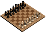 Board with chess