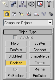 click on the button Boolean