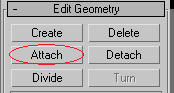 in the Edit Geometry rollout Attach button