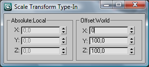 The window Select and Non-uniform Scale